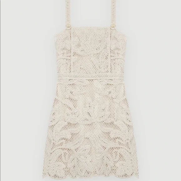 Maje Romy Macrame-Style Dress - Picture 1 of 3